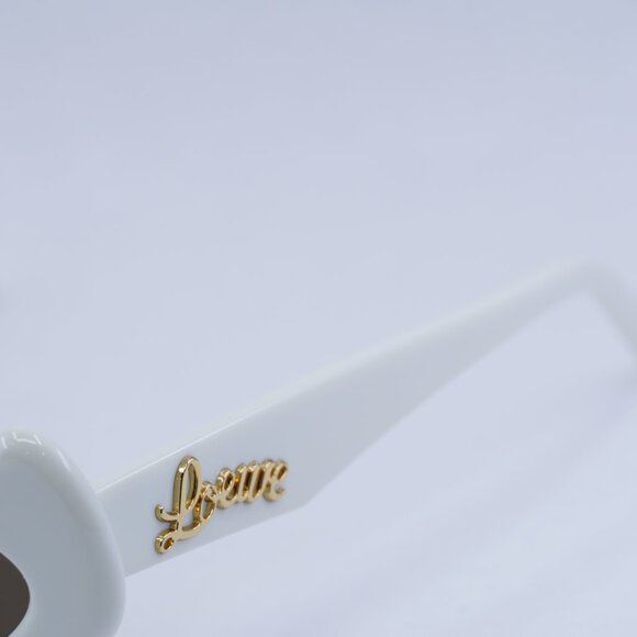 Loewe LW40109U 21E Sunglasses - Ivory Frame, Brown Lenses main image 4